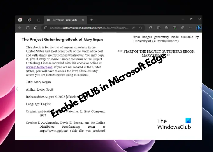 Microsoft EdgeでEPUBサポートを有効にする方法