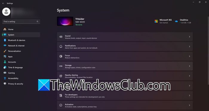 Windows 設定に表示オプションがありません Windows 11